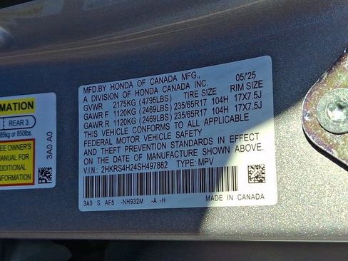 Certified 2025 Honda CR-V LX image 29