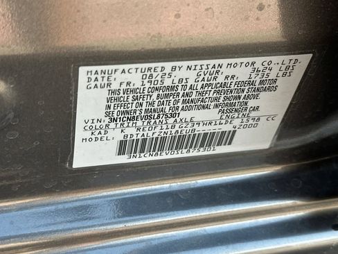 New 2025 Nissan Versa SV w/ Trunk Package image 28