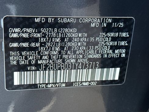 New 2026 Subaru Outback Premium image 29