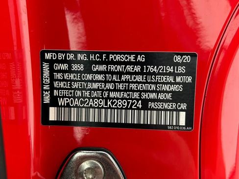 Certified 2020 Porsche 718 Cayman GT4 RWD image 31