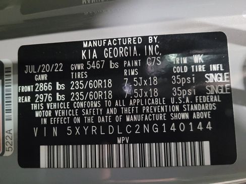 Used 2022 Kia Sorento S w/ Panoramic Sunroof Package AWD/4WD image 33