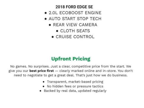 Used 2018 Ford Edge SE FWD image 1