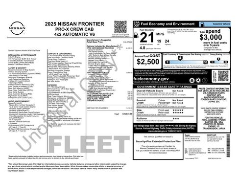 Used 2025 Nissan Frontier Pro-X w/ Pro Premium Package RWD image 1