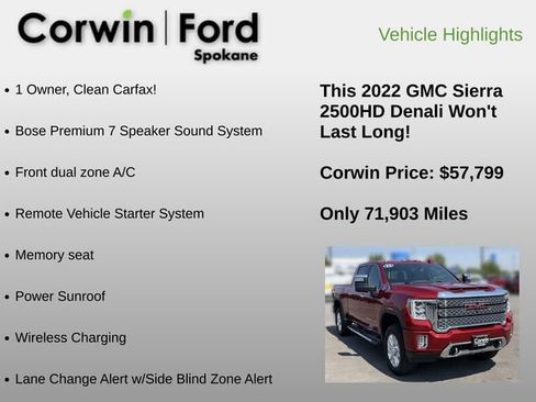 Used 2022 GMC Sierra 2500 Denali AWD/4WD image 6