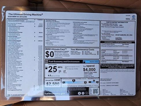 New 2026 BMW X5 xDrive40i image 20