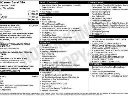 Certified 2021 GMC Yukon Denali w/ Denali Ultimate Package image 44