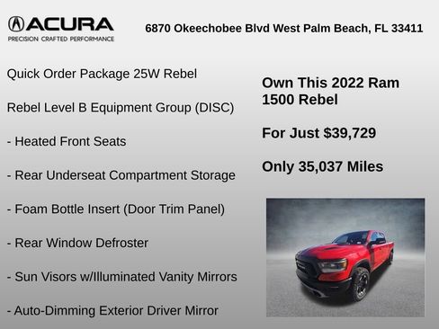 Used 2022 RAM 1500 Rebel w/ Rebel Level B Equipment Group image 6
