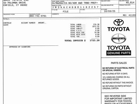 Used 2024 MAZDA CX-90 3.3 Turbo w/ Preferred Plus image 9