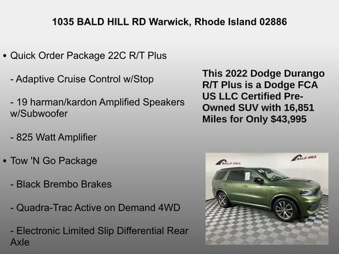 Used 2022 Dodge Durango R/T w/ Tow 'N Go Package image 14