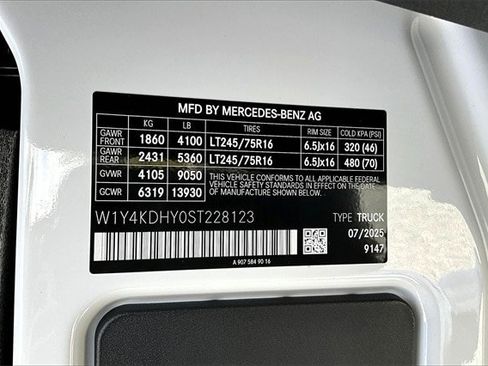 New 2025 Mercedes-Benz Sprinter 2500 image 16