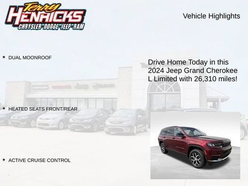 Used 2024 Jeep Grand Cherokee L Limited AWD/4WD image 4