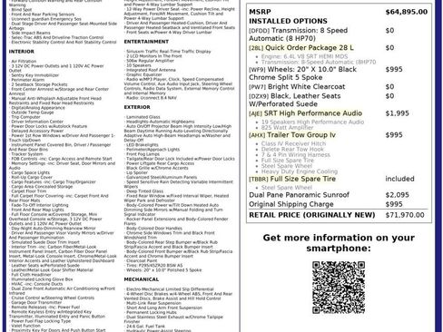 Used 2015 Jeep Grand Cherokee SRT w/ Trailer Tow Group IV image 2