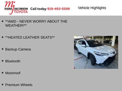 Used 2024 Toyota Corolla Cross AWD Hybrid w/ Convenience Package image 6