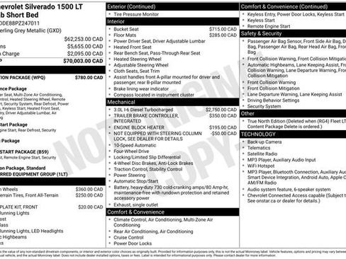 Used 2023 Chevrolet Silverado 1500 LT w/ Protection Package AWD/4WD image 12