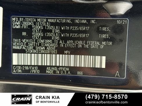 Used 2022 Toyota Sienna LE image 37