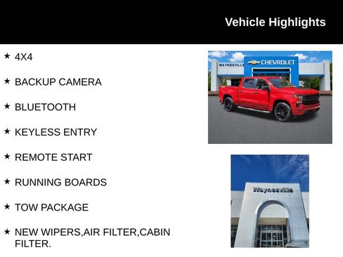 Used 2023 Chevrolet Silverado 1500 Custom w/ Rally Edition AWD/4WD image 2