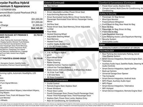Used 2025 Chrysler Pacifica Premium FWD image 20