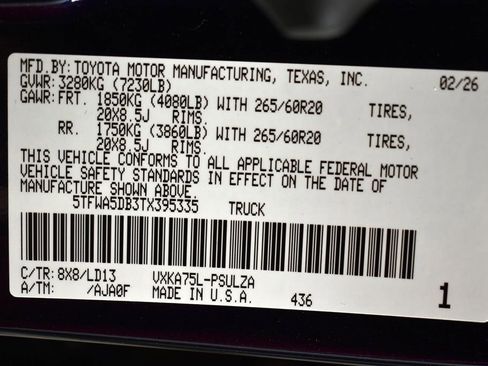 New 2026 Toyota Tundra Limited image 16