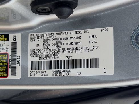 New 2026 Toyota Tundra Platinum AWD/4WD image 28