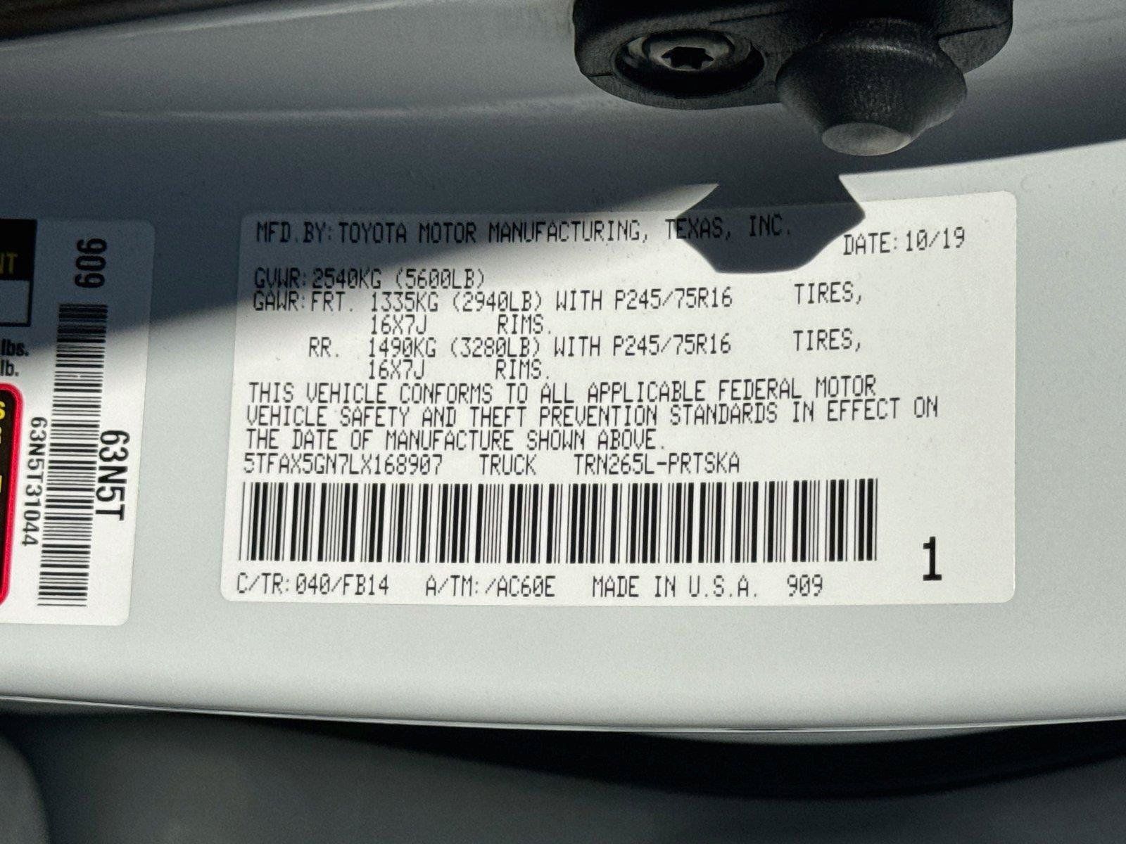 Used 2020 Toyota Tacoma SR w/ SR Convenience Package RWD image 35