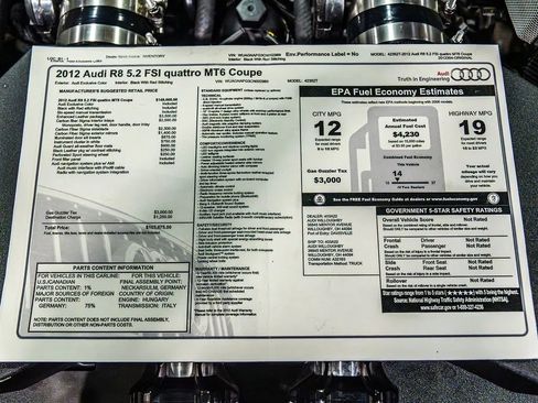 Used 2012 Audi R8 V10 image 71