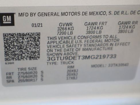 Used 2021 GMC Sierra 1500 SLT w/ SLT Premium Plus Package image 34