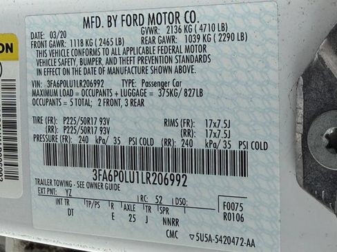 Used 2020 Ford Fusion SE FWD image 38