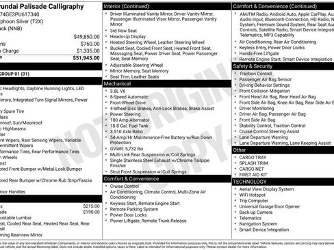 Used 2023 Hyundai Palisade Calligraphy image 42