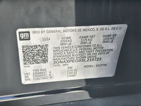 Certified 2025 Chevrolet Equinox LT w/ Convenience Package II AWD/4WD image 33
