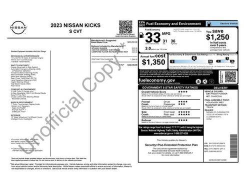 Used 2023 Nissan Kicks S FWD image 2