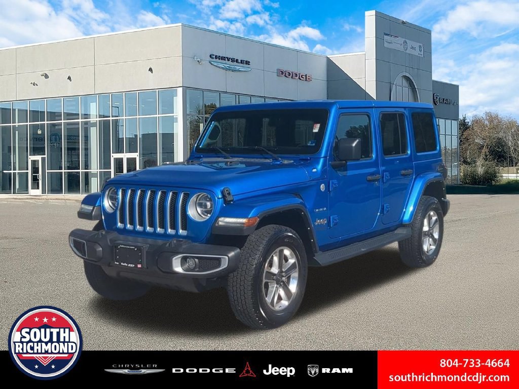 Used 2022 Jeep Wrangler Unlimited Sahara w/ LED Lighting Group AWD/4WD image 1