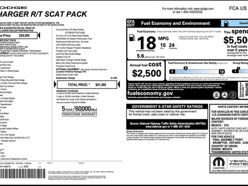 Used 2019 Dodge Charger Scat Pack RWD image 2