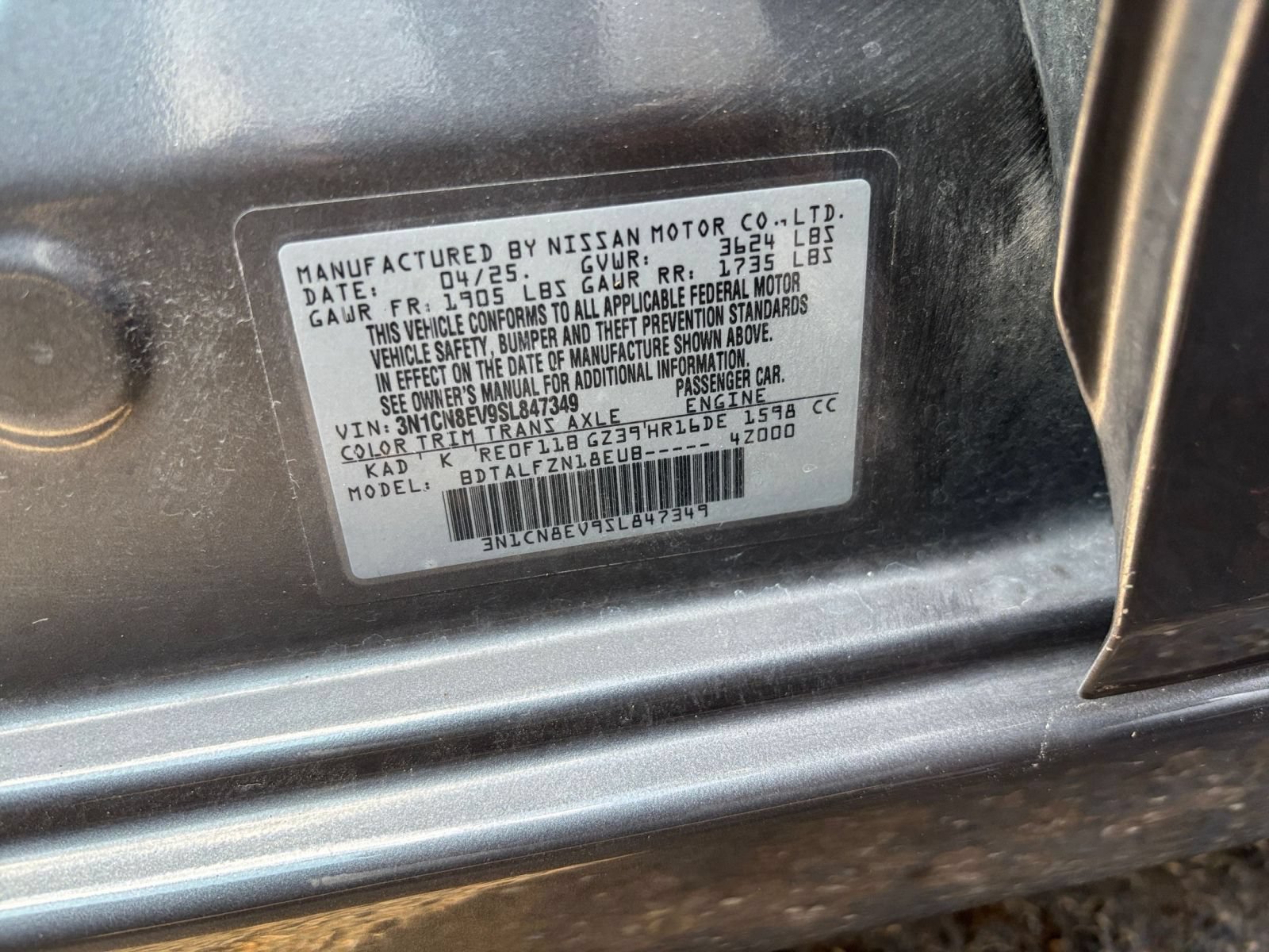 Used 2025 Nissan Versa SV FWD image 26