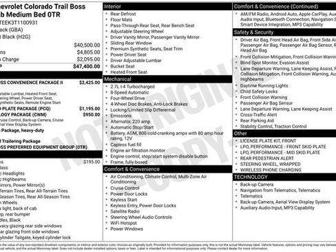 Used 2026 Chevrolet Colorado Trail Boss AWD/4WD image 9