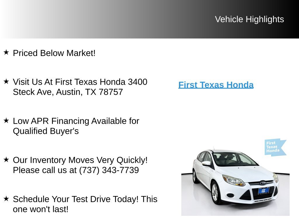 Used 2014 Ford Focus SE FWD image 9