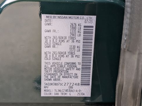Used 2025 Nissan Pathfinder Rock Creek AWD/4WD image 39
