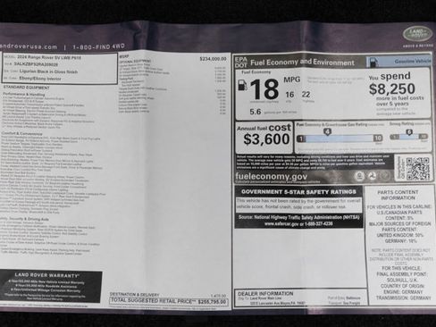 Used 2024 Land Rover Range Rover SV image 19