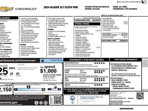 Used 2024 Chevrolet Blazer LT w/ Convenience Package FWD image 12