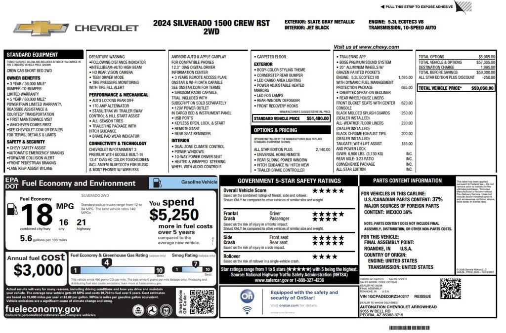 Used 2024 Chevrolet Silverado 1500 RST w/ All Star Edition Plus RWD image 3
