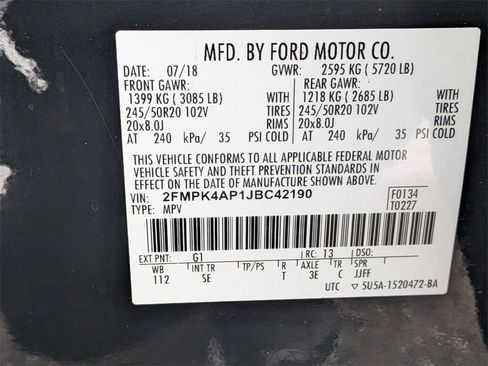 Used 2018 Ford Edge Sport w/ Equipment Group 401A image 32