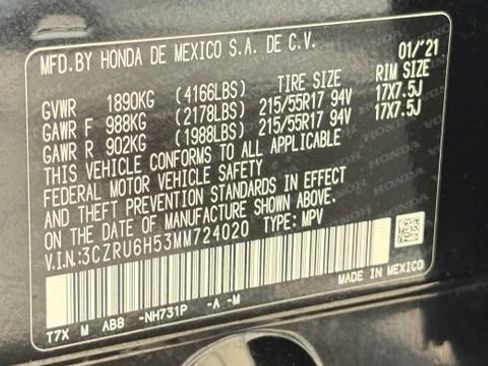 Used 2021 Honda HR-V EX image 42