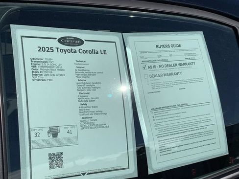 Used 2025 Toyota Corolla LE FWD image 36