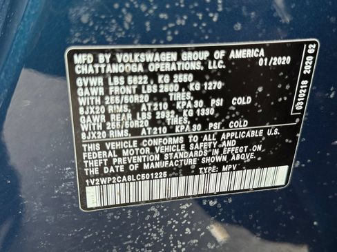 Used 2020 Volkswagen Atlas SE FWD image 30