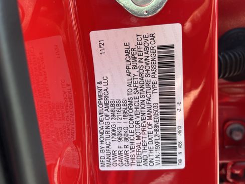 Certified 2022 Honda Civic Sport image 29