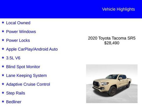 Used 2020 Toyota Tacoma SR5 RWD image 2