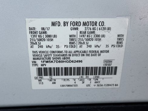 Used 2017 Ford Explorer XLT w/ Equipment Group 202A FWD image 36