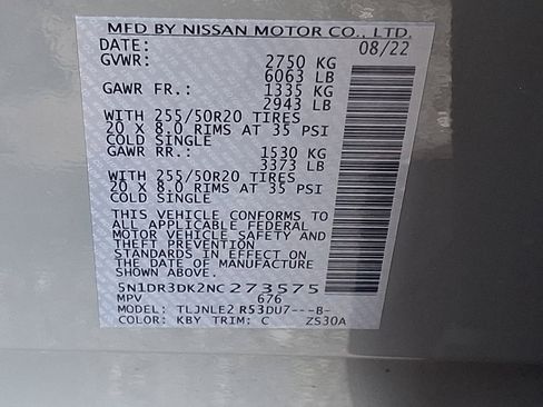 Used 2022 Nissan Pathfinder Platinum AWD/4WD image 27