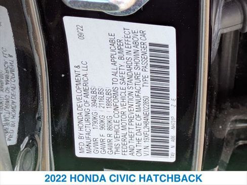 Certified 2022 Honda Civic Sport image 26