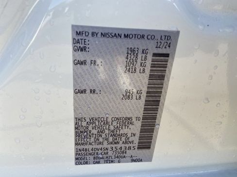 Used 2025 Nissan Altima 2.5 SV FWD image 28
