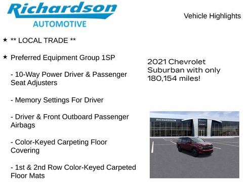 Used 2021 Chevrolet Suburban RST w/ Luxury Package image 11